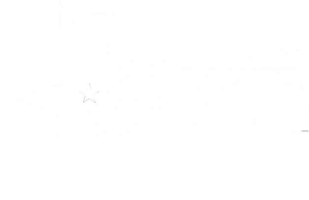Granite Gomez logo – Texas state outline with company name in the center.